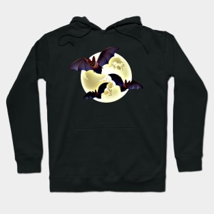 Creepy Moon Bats Hoodie